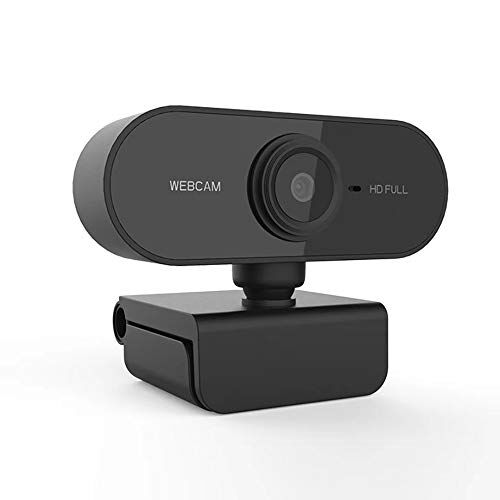 PRDECE HD 1080P Webcam Webcam con Microfono Webcam Spina USB Copertura Webcam per Laptop per Win7 Win8 Win10 Mac Android Webcam