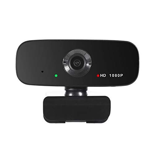 BAAQII Microfoni Stereo Doppi per Fotocamera Full HD 1080P per Webcam Live Streaming grandangolo 30 fps per Laptop, Desktop, Tiktok, conferenze, Chat Video Plug-And-Play USB
