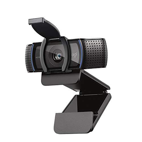 Logitech C920S HD Pro Webcam, Videochiamata Full HD 1080p/30fps, Audio Stereo Chiaro, Correzione Luce HD, Privacy Shutter, Per Skype, Zoom, FaceTime, Hangouts, PC/Mac/Laptop/Tablet/XBox, Nero