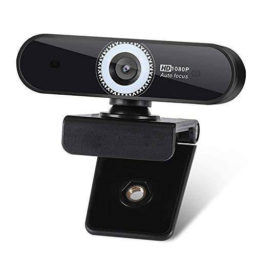 PRDECE HD 1080P Webcam Webcam USB Fhd 1080p Riduzione del Rumore con Microfono Skype Chiamata per Windows 10/8/7 Mac OS X Grandangolo