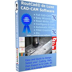 ROUTCAD-ROUTBOT CAD-CAM CNC Mill Software for Mach 3-4, Linux CNC, EMC2, Fanuc, CNC 3040. Design your part and generate the g-code with a single easy to use software, plus many tutorial training videos included.