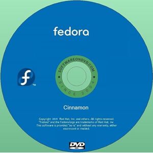 Generic Ultima nuova versione del sistema operativo Fedora Linux "Cinnamon" per PC su DVD