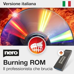 Nero L'originale: Nero Burning ROM su chiavetta USB   Software di masterizzazione - Bruciare - Copia - Ripping - Backup di film, foto, musica e dati   CD DVD BluRay per Windows 11 / 10 / 8 / 7   1 PC