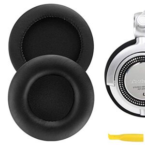 Geekria Earpad for TECHNICS RP-DH1200 DJ, SONY MDR-V700, Z700, V700DJ, ATH-T2, ATH-PRO700 Headphones Replacement Ear Pad/Ear Cushion Earpads Repair Parts (Black Leather)