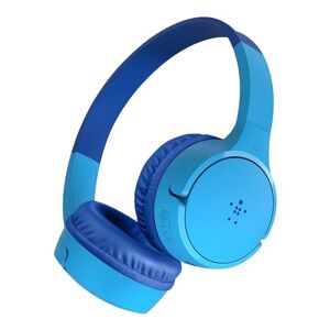 Belkin SoundForm Mini, cuffie wireless per bambini con microfono integrato, headset on-ear per didattica a distanza, scuola e viaggi, compatibili con iPhone, iPad, dispositivi Galaxy e altro- Blu
