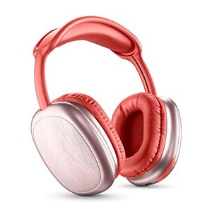 Music Sound   Cuffie MAXI2   Wireless Around Ear Bluetooth 5.0 - Microfono Integrato - Comandi sul Padiglione e Archetto Regolabile, Colore Rosso