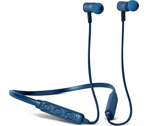 Fresh n Rebel Band-it Wireless - In-ear Headphones - Indigo Cuffie auricolari Sport Bluetooth con Neckband e microfono e telecomando integrati, blu