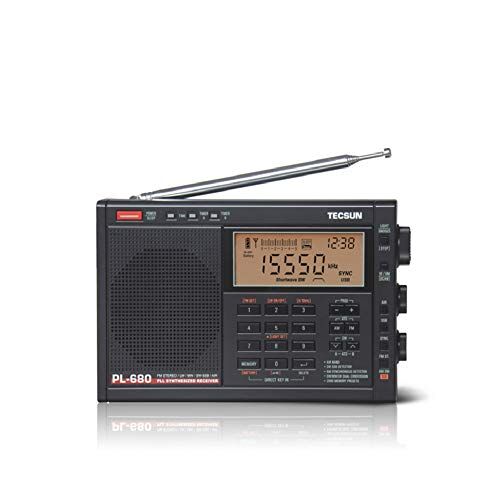Tecsun PL-680 Radio stereo portatile Full-Band Full-Band ad alte prestazioni sintonizzata digitale (nero)