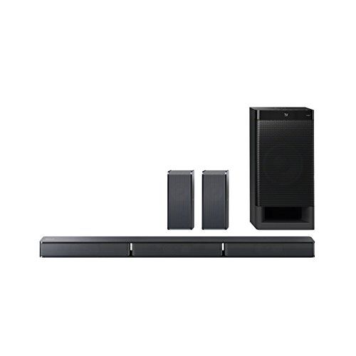 Sony HT-RT3 Sistema Home Cinema 5.1 Soundbar + Subwoofer + 2 Speaker Posteriori, USB, NFC, Bluetooth, ClearAudio+, 600W, Nero
