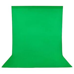 Andoer Green Screen, Andoer Sfondo fotografico Verde 1,6 x 3m Telo Verde per Video Pieghevole Non-Tessuto del Contesto per Studio Fotografico Fotografia di Moda Registrazione Video