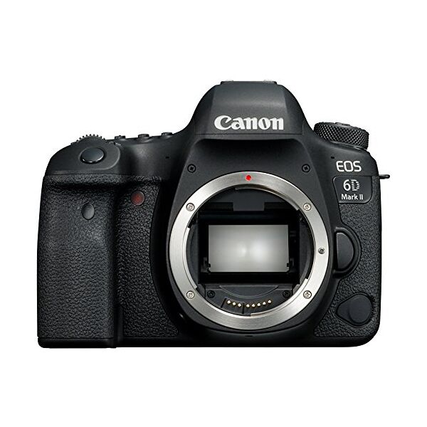 canon europa eos 6d mark ii body fotocamera digitale reflex, full frame, 27,1 megapixel, nero