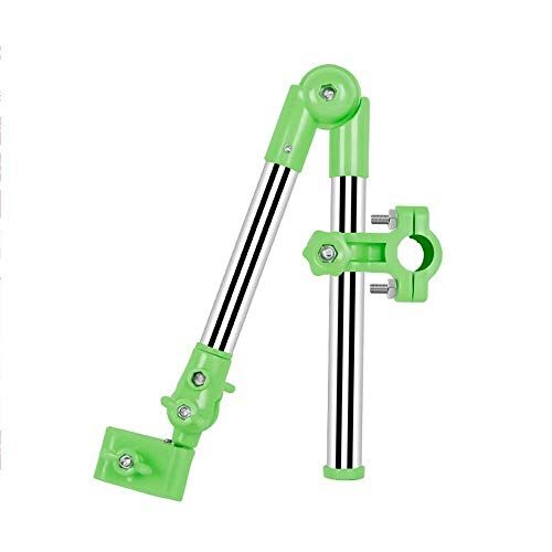 Gong Portaombrelli Supporti Portaombrelli in acciaio inox bicicletta elettrica regolabile Moving bagagli Rod (Color : Green)