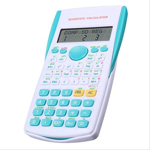 PXNH Calcolatrice scientifica Calcolatrice elettronica portatile 12 Contatore digitale Home Office Funzionalit per studenti 15,5x 8 cm Blu