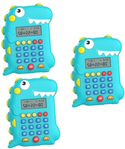 Abaodam 3 Pz calcolatrice di dinosauri macchina di apprendimento intelligente giocattolo decorativo per la prima educazione toys for kids giocattolo bambino giocattoli per ragazze animale