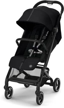 CYBEX Gold Passeggino Beezy con Cintura One-Pull, Per Bambini dalla Nascita Fino a 4 Anni (Max. 22 kg), Compatto e Ergonomico, Moon Black (Nero)