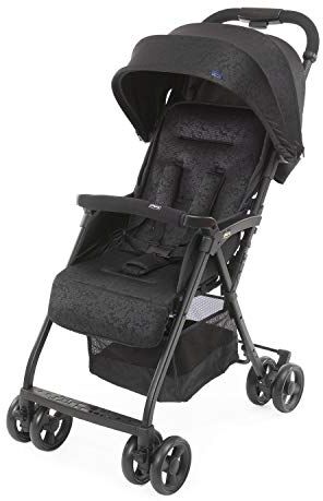 Chicco OHlalà 3 Passeggino Ultraleggero da 0 Mesi a 15 kg, portata max 18 kg, Reclinabile e Pieghevole con Cestello Capiente, Chiusura Compatta, Parapioggia e Cappottina Estendibile, Nero