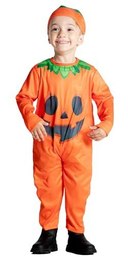 Ciao- Zucchetta Halloween costume travestimento tutina unisex bambino (Taglia 3-4 anni) con cuffietta