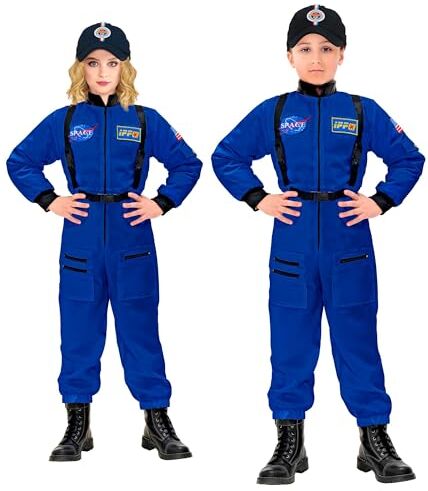 Widmann - Costume da astronauta per bambini, tuta spaziale, viaggiatore spaziale, festa del motto, carnevale