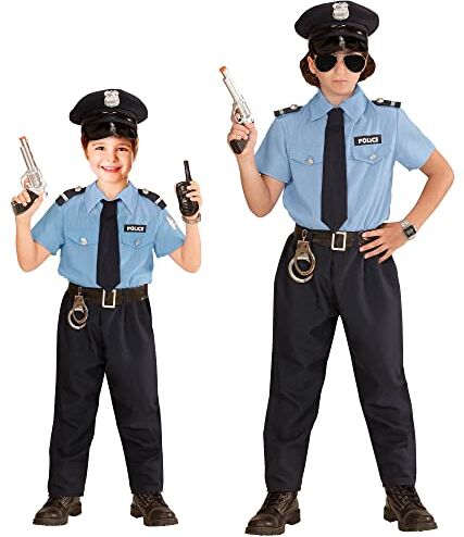 WIDMANN POLICE OFFICER" (shirt, pants, belt, tie, hat) - (116 cm / 4-5 Years)