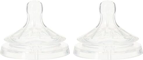 Philips Avent Allattamento SCF044/27 Tettarelle Natural Flusso Abbondante, 4 Fori, 6+ Mesi, 2 Pezzi