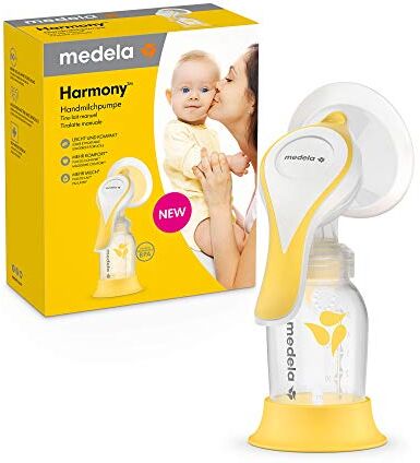 Medela Harmony Tiralatte Manuale, Design Svizzero Compatto e Portatile, con Coppe PersonalFit Flex e Tecnologia Medela 2-Phase Expression