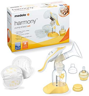 Medela Manual Breast Pump Harmony (incl. Calma One-way breast-feed pads)