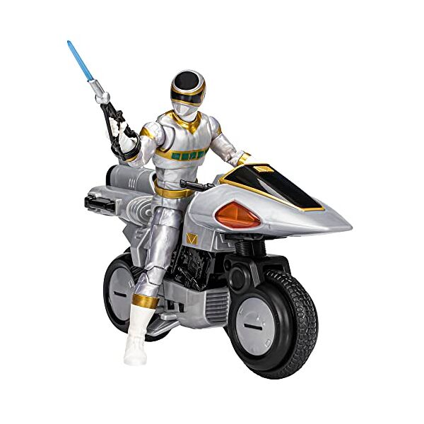 power rangers lightning collection in space silver ranger action figure (15 cm), multicolore, f8206