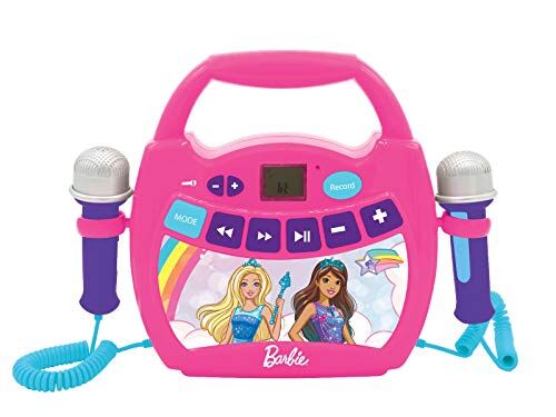Lexibook Barbie, Il Mio Primo Lettore Digitale con Microfono, Senza Fili, Funzione registra, Effetti vocali, Rosa, per i Bambini, Colore