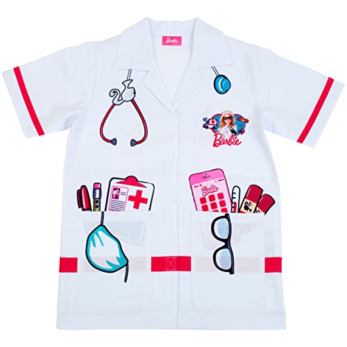 Klein Theo 4117 Barbie camice da medico Taglia unica Incl. smartphone a batteria, mascherina e occhiali Lunghezza: circa 62 cm Giocattolo per bambini dai 3 ai 6 anni circa