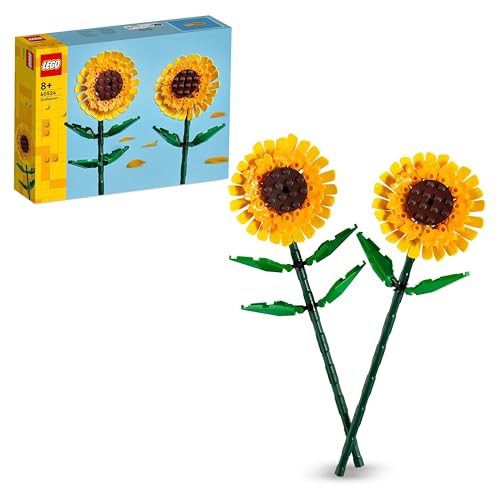 Lego Creator Girasoli Set di Fiori Finti da Costruire per Bambini da 8 Anni, Bouquet da Esporre come Accessorio per la Camera da Letto o come Decorazione di Casa, Regalo per Ragazza o Ragazzo 40524