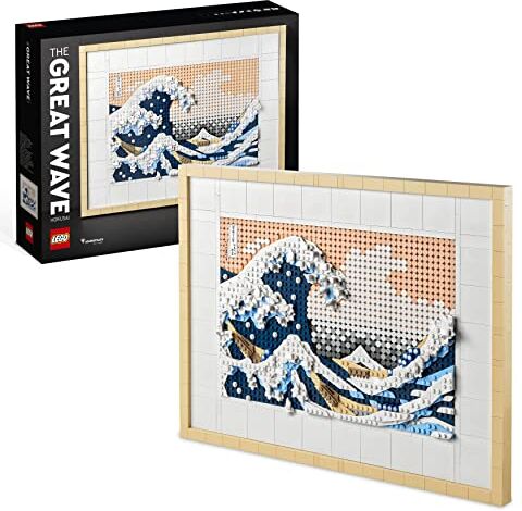 Lego Art Hokusai - La Grande Onda, Set Fai Da Te, Hobby Creativi per Adulti, Idea Regalo per Uomo o Donna, Lui o Lei, Decorazioni Casa, Quadri Soggiorno Giapponesi 31208