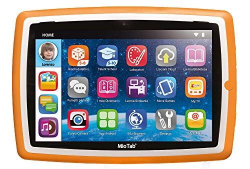 Liscianigiochi-Mio Tab 10" Tutor Tablet Prescolare, 1GB Memoria RAM, 16 GB Memoria Flash, espandibile, Multicolore, 71982