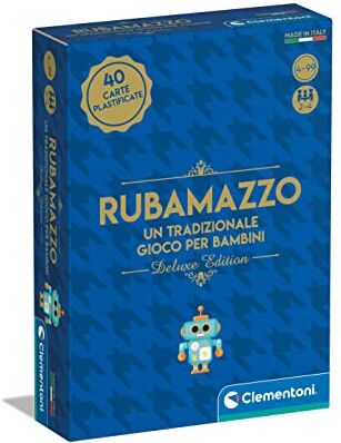 Clementoni- Rubamazzo Deluxe-Carte 4 Anni, Educativo (Versione in Italiano), Gioco da Tavolo Bambini, 2-4 Giocatori-Made in Italy, Multicolore, 16758