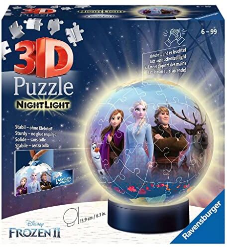 Ravensburger Frozen 2 Lampada Notturna, 3D