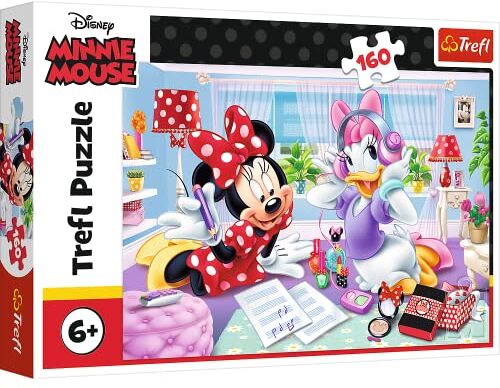 Trefl 160 Elementi, Una Giornata con un'Amica, per Bambini da 6 Anni Puzzle, Colore Disney Minnie, Ein Tag mit einem Freund, 15373