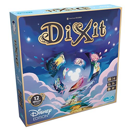 Asmodee - Dixit: Disney - Gioco da Tavolo di Fantasia e Immaginazione con i Personaggi Disney, 3-6 Giocatori, 8+ Anni, Edizione in Italiano