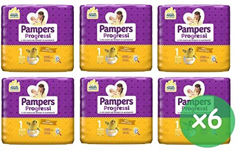 168 Pannolini Neonato Misura 1 Pampers Progressi Pannolino taglia Newborn Bimbi