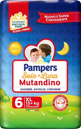 Pampers Sole&Luna Mutandino XL