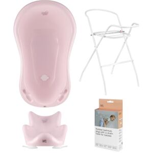 Hylat Baby Set: Vaschetta da bagno con supporto, sedile per il bagno e scarico - Certificato TÜV Rheinland - soluzione Ideale per meravigliose esperienze di bagno - Collezione Lite