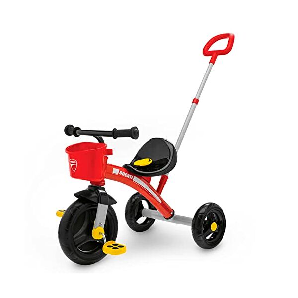 chicco triciclo bambini u-go 2in1, triciclo bimba e bimbo con maniglione ad altezza regolabile, max 20 kg , 18 mesi - 5 anni, colore unisex