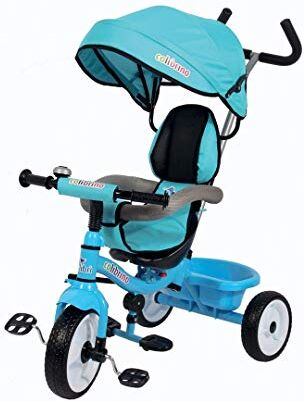 Colibri Colibrì Triciclo Bambini 1 anno Passeggino Fronte Mamma e Strada Leggero   Treciclo Regolabile Bimbo Bimba 9 mesi no Blu