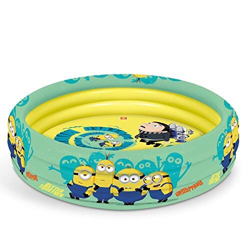 Mondo Toys - Minions 3 Rings Pool - Piscina gonfiabile per bambini 3 anelli - diametro 100 cm - capacit 84 Lt. - 16484