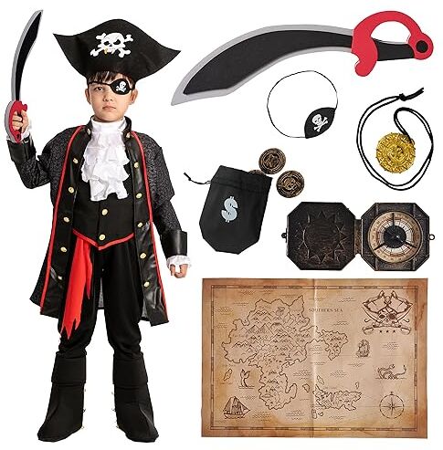 Spooktacular Creations Costume da pirata per bambino di Halloween o Carnevale (Toddler (3-4 yrs))