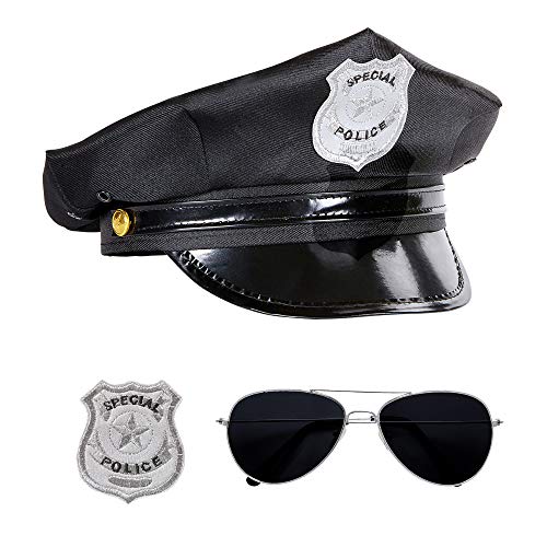 WIDMANN Set Poliziotto Cappello Occhiali Distintivo Costume E Accessori 354