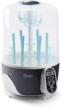 Babymoov A003106 Turbo Pure Sterilizzatore Purificatore Scolabiberon, Bianco