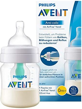 Philips Avent SCF810/14 Biberon Anti Colic con Valvola AirFree, 125 ml