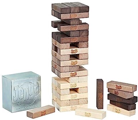 Hasbro Jenga: Serie Rustica, Gioco in Scatola, Esclusivo Amazon, for ages 6+