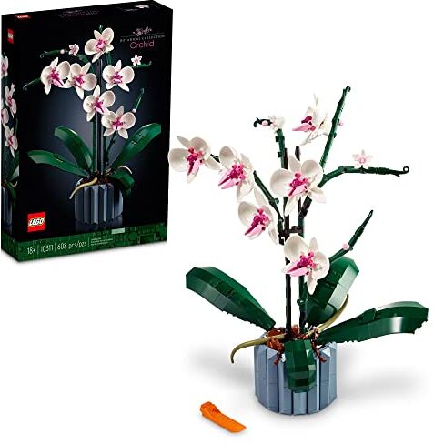 Lego Orchid 10311 Plant Decor Building Set for Adults; Build an Orchid Display Piece for The Home or Office (608 Pieces)