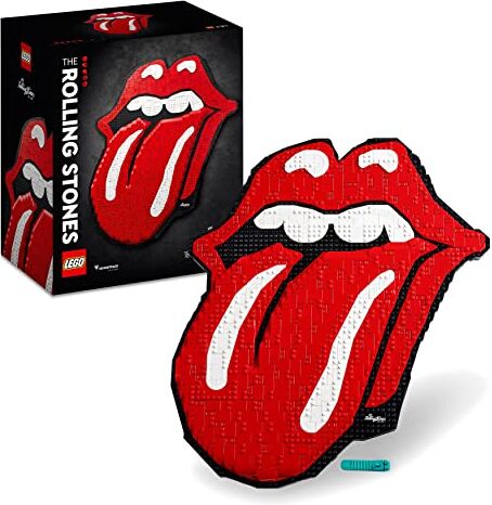 Lego ART The Rolling Stones Logo, Kit Modellismo Adulti, Collezione 60° Anniversario della Band, Decorazione da Parete Fai da Te per la Casa, Idea Regalo per Uomo e Donna Fan della Musica 31206