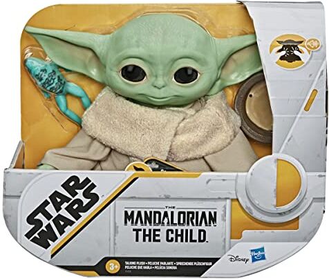 Hasbro Star Wars  The Child (Peluche Baby Yoda con Suoni ed Accessori Tipici del Personaggio Conosciuto Anche Come Baby Yoda, Ispirato alla Serie Disney + The Mandalorian)